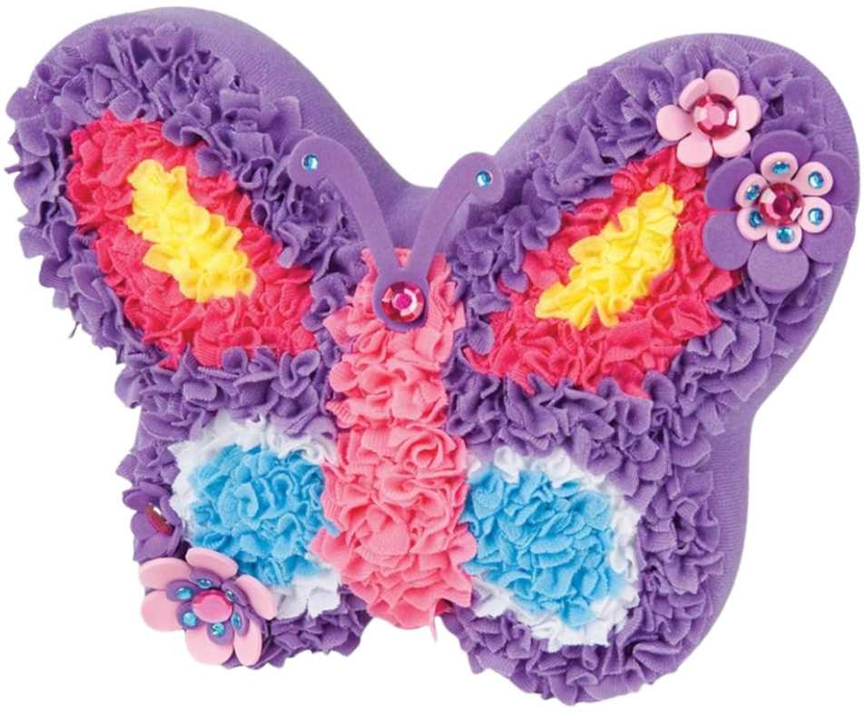 Lean Toys Kūrybinis rinkinys siuvimo pagalvė drugelio formos