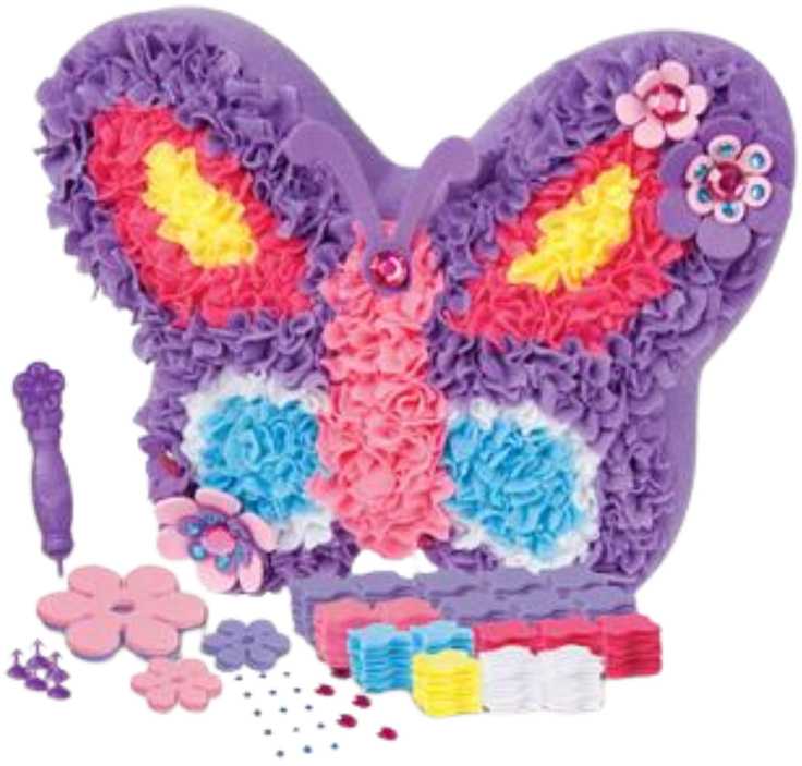 Lean Toys Kūrybinis rinkinys siuvimo pagalvė drugelio formos