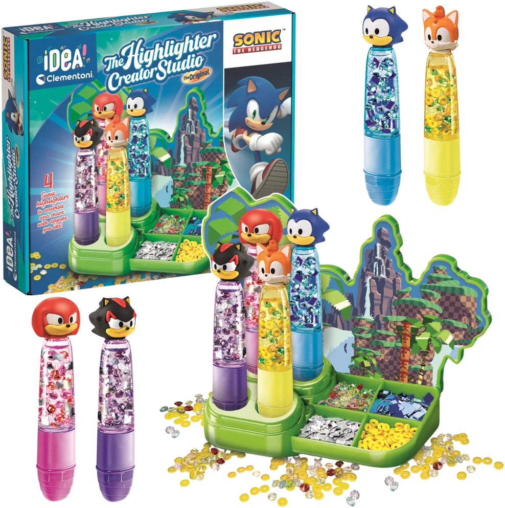 Clementoni Kūrybinis žymeklių gamybos rinkinys „Sonic“, 4 vnt.