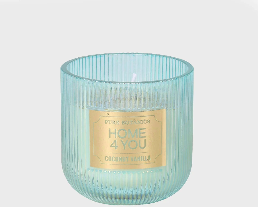 Home4You Žvakė „PURE BOTANICS“, D10 x H10 cm, kokoso ir vanilės aromatas