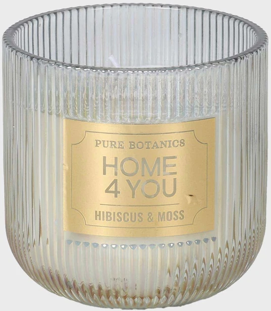 Home4You Žvakė „PURE BOTANICS“, D10 x H10 cm, „hibiskas ir samanos“