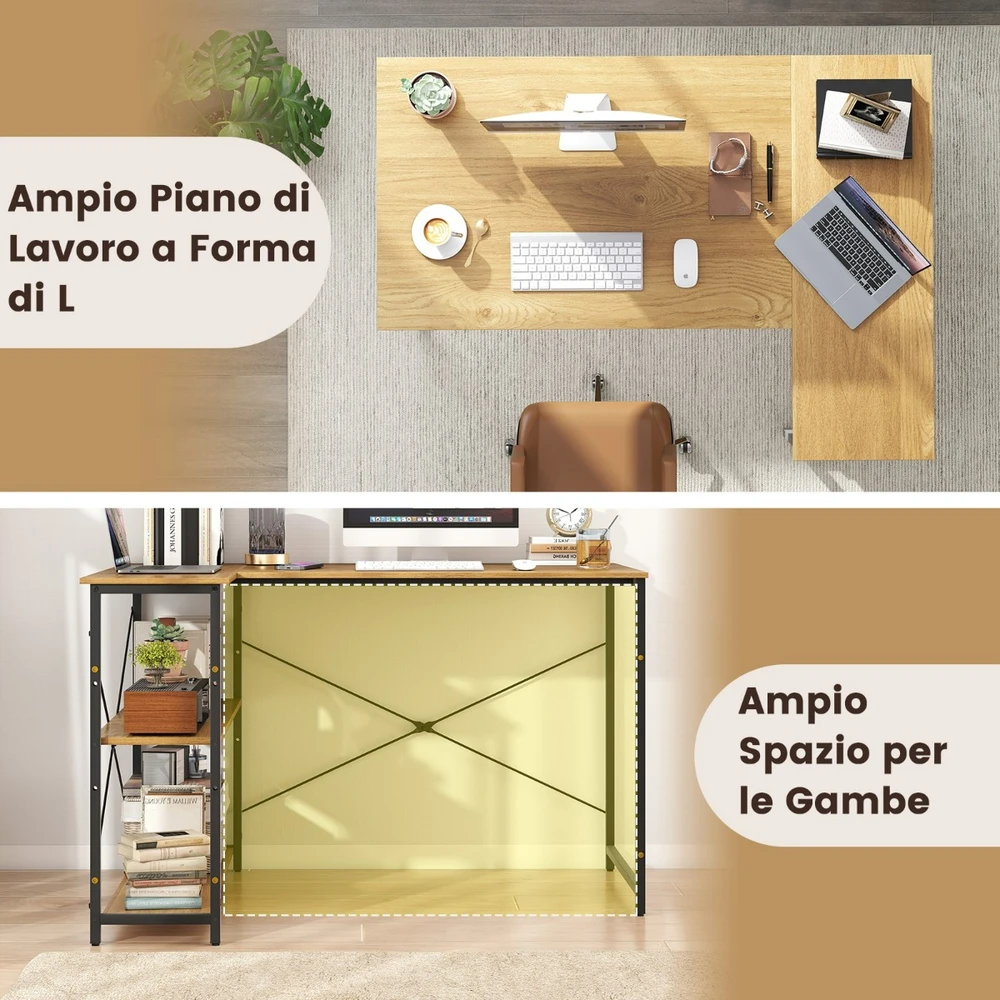 L formos kampinis stalas 118 x 86 x 74 cm
