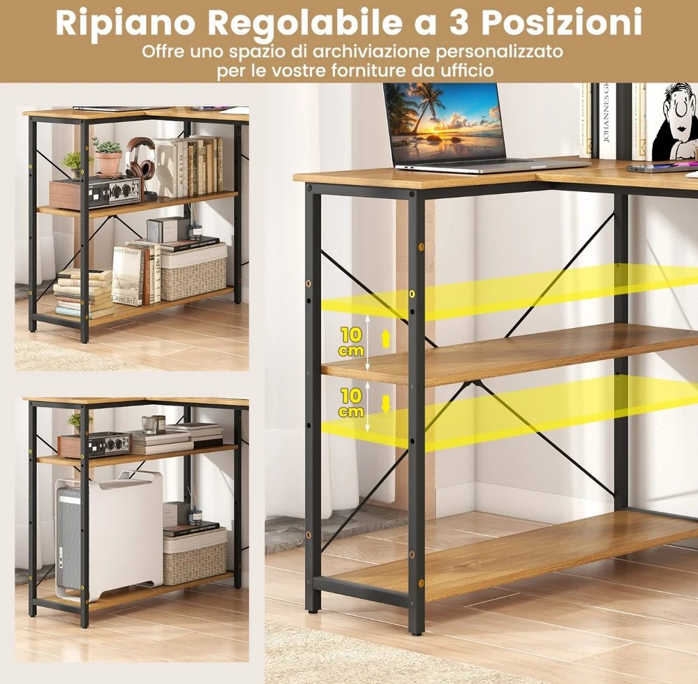 L formos kampinis stalas 118 x 86 x 74 cm