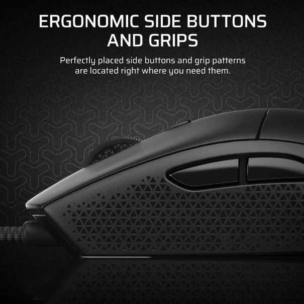 CORSAIR M55 Pelė žaidimams su laidu 16000 DPI Juodas
