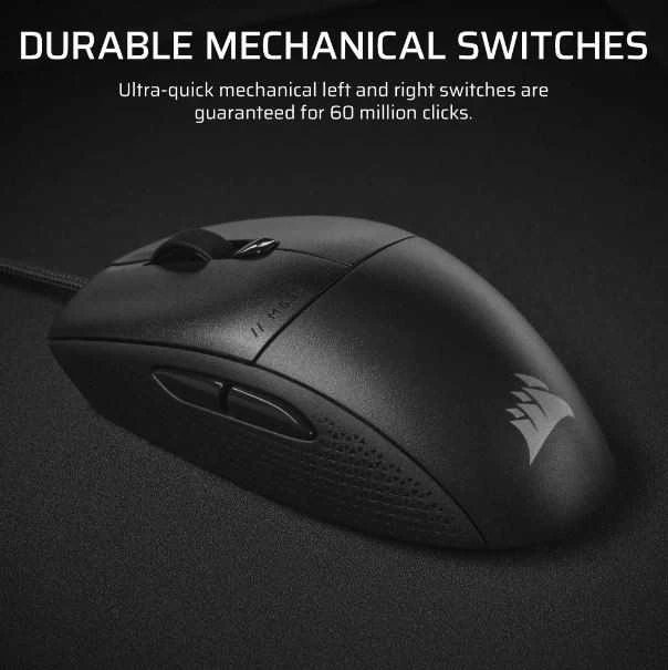 CORSAIR M55 Pelė žaidimams su laidu 16000 DPI Juodas