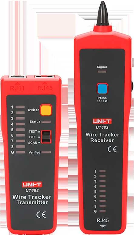 Miernik UNI-T UT682 laidų detektorius su RJ45 kabelių testeriu