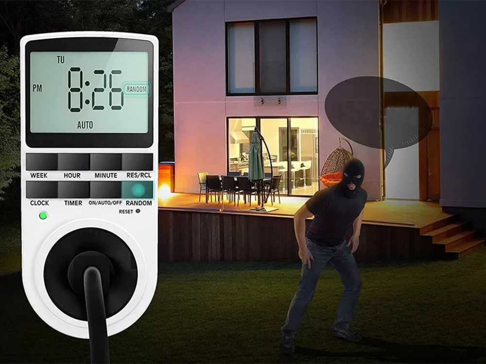 Laikmatis su LCD ekranu 230V, 16A, 3680W