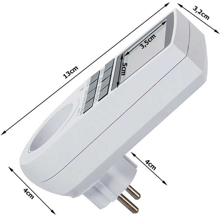 Laikmatis su LCD ekranu 230V, 16A, 3680W