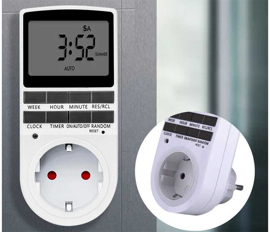 Laikmatis su LCD ekranu 230V, 16A, 3680W