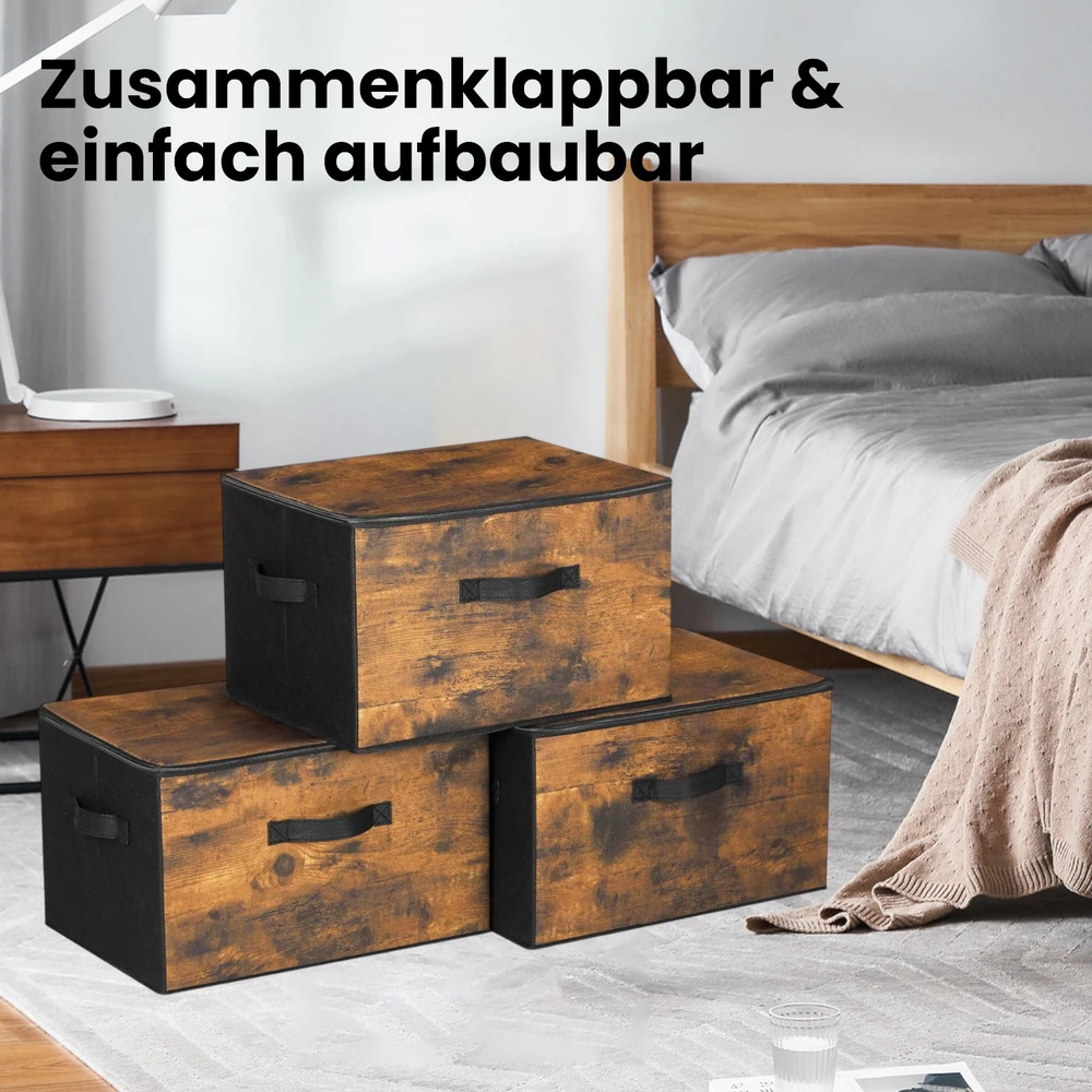 Songmics Daiktadėžės 40 x 30 x 25 cm 3 vnt.