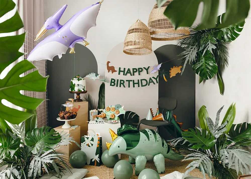 PartyDeco Girlianda Dinozaurai