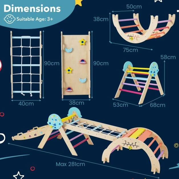 Laipiojimo komplektas 8-in-1 daugiaspalvis