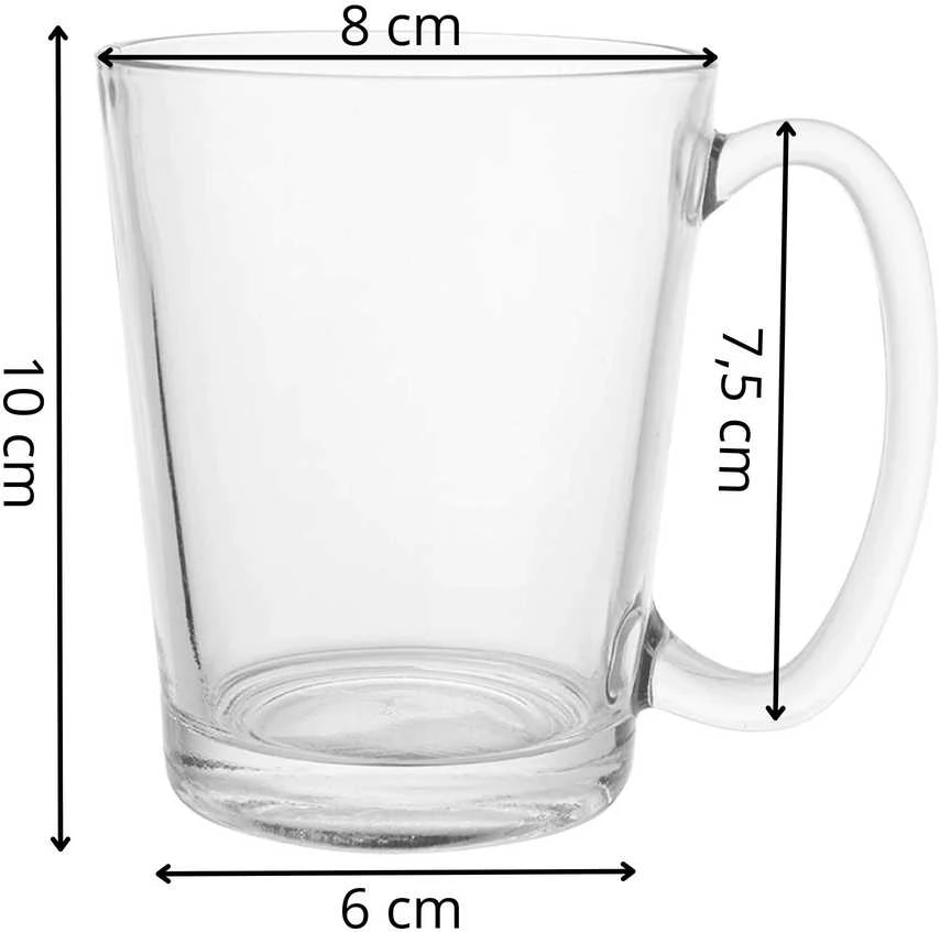 Latte kavos stiklinės Springos HA7497, 300 ml, 6 vnt.