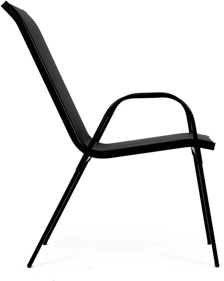 MultiGarden Juodos sodo kėdės 90.5x72x55 cm