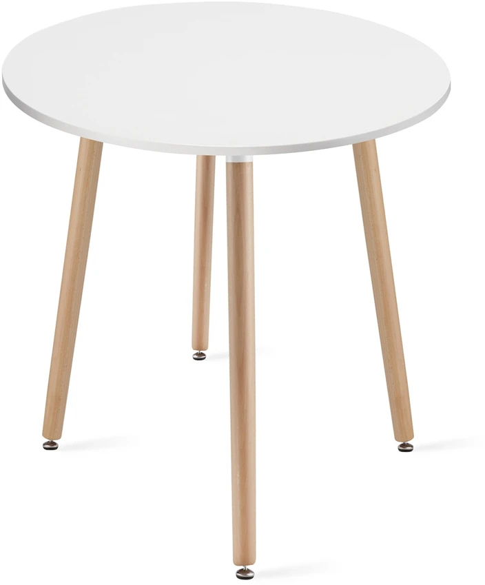Lauko baldų komplektas Valora Baldų komplektas su apvaliu KAMI stalu ir 2 WAT kėdėmis, baltas/pilkas, Ø 60 × 74 cm, 3 vnt.
