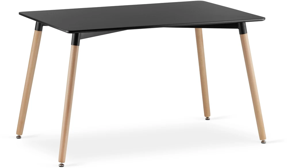 Lauko baldų komplektas Valora Baldų komplektas ADRIA su 4 kėdėmis, juodas, 120 × 80 × 75 cm, 5 vnt.