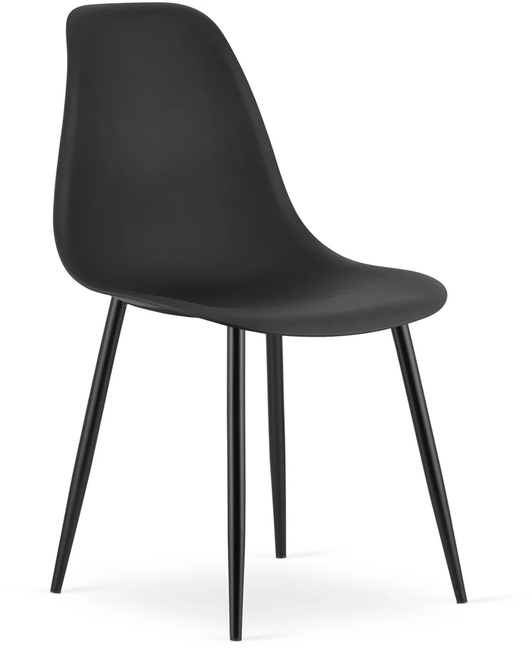 Lauko baldų komplektas Valora Baldų komplektas TESSA su 4 kėdėmis, ąžuolo sonoma / juoda, 120 × 60 × 75 cm