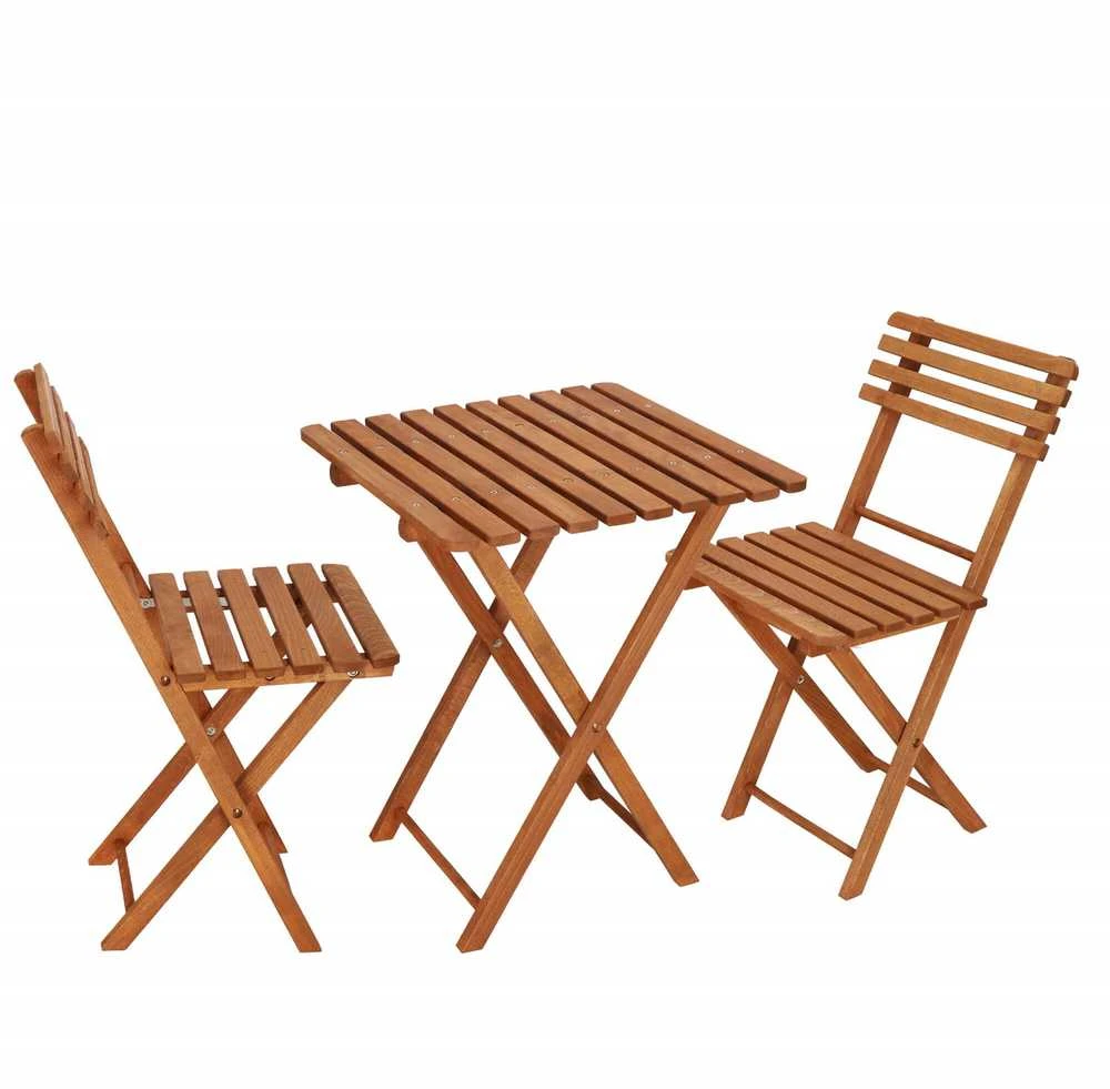 Lauko baldų komplektas Springos Baldų komplektas, buko ,sulankstomas, rudas