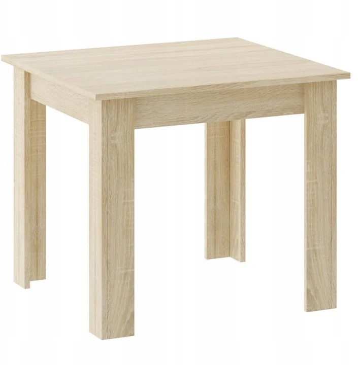Lauko baldų komplektas Leobert Baldų komplektas su kvadratiniu stalu ir 4 MARK kėdėmis, ąžuolo ir pilkos spalvos, 80 × 80 cm