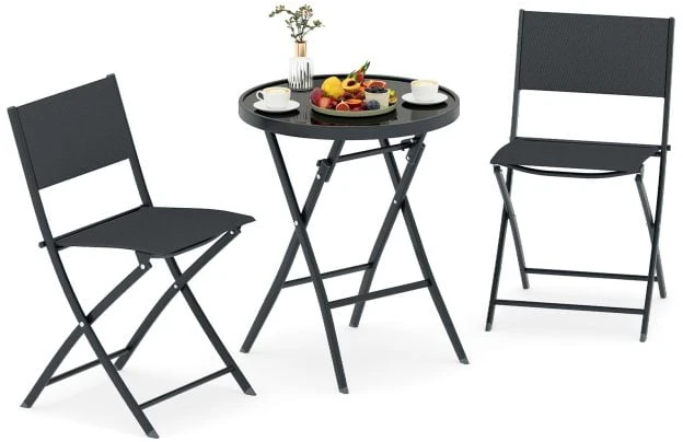 Lauko baldų komplektas Lauko bistro rinkinys 3 vnt.