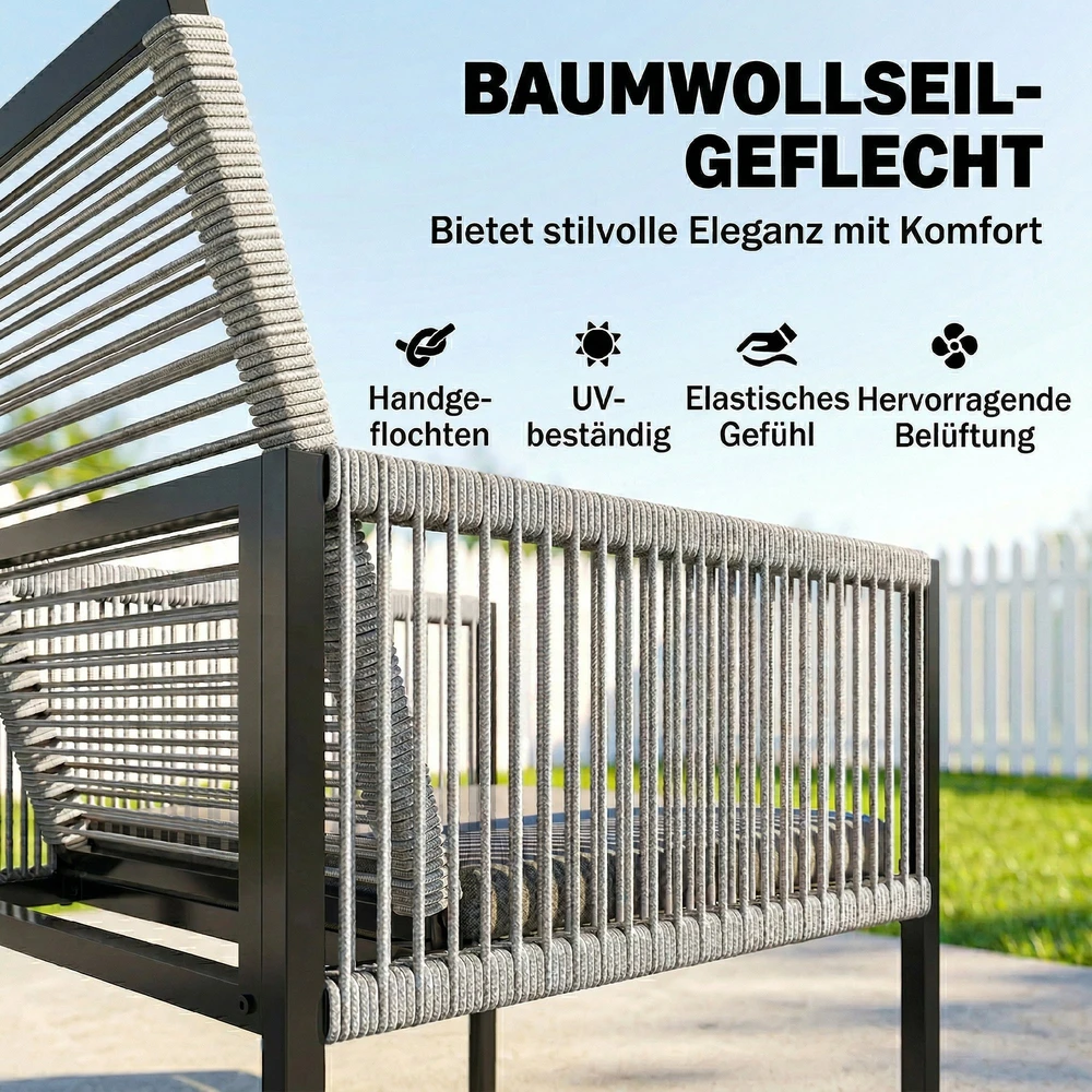Lauko baldų komplektas Lauko valgomojo komplektas 120x120 cm 5 vnt.