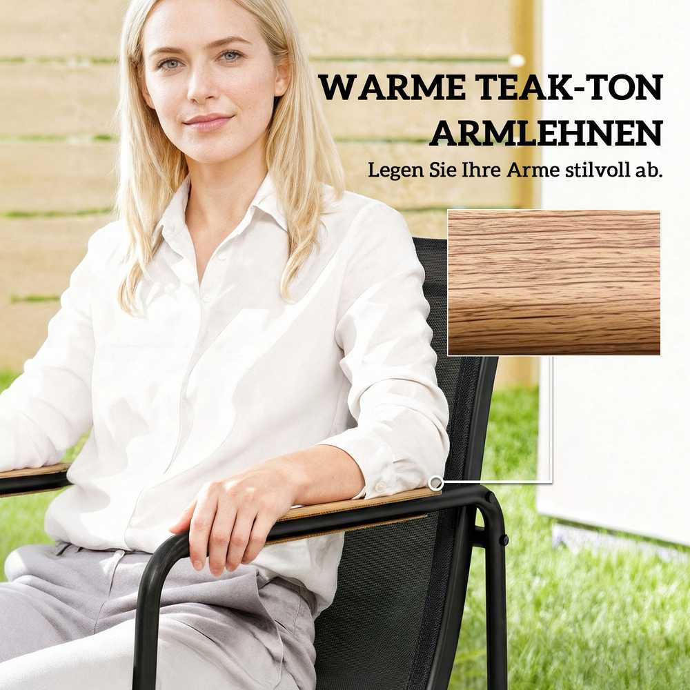 Lauko baldų komplektas Sodo baldų komplektas 150 x 80 cm 7 vnt.