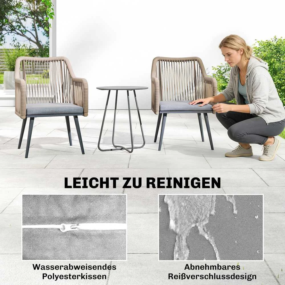 Lauko baldų komplektas Sodo kėdžių rinkinys 54×65×80 cm 2 vnt.