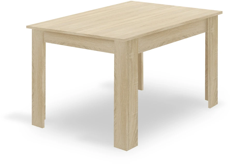 Lauko baldų komplektas Valora Stalo ir 4 kėdžių komplektas, ąžuolo sonoma / juodas, 120 × 80 × 75 cm