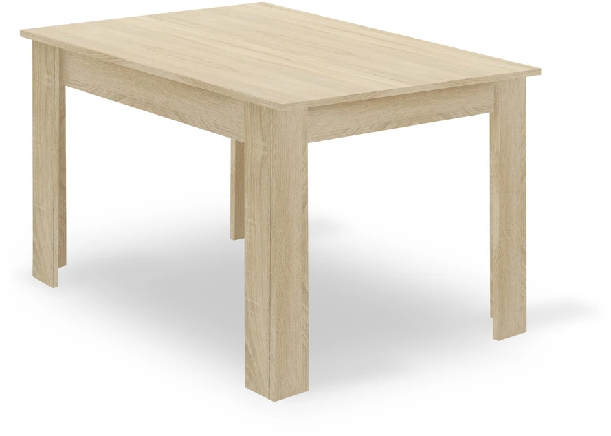 Lauko baldų komplektas Valora Stalo ir 4 kėdžių komplektas, ąžuolo sonoma / juodas, 120 × 80 × 75 cm