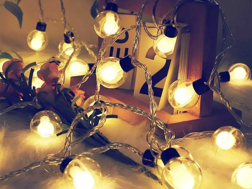 Lauko girlianda 20 LED lemputės, 380 cm