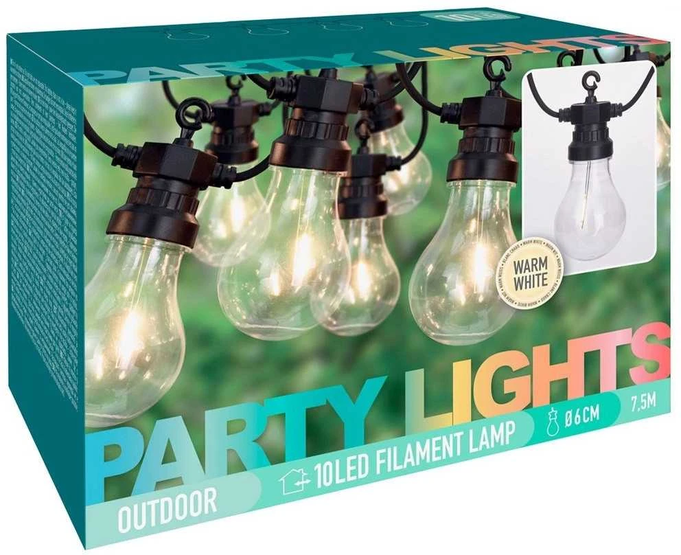 ProGarden Sodo LED lempučių girlianda, 10 lempučių, 24V
