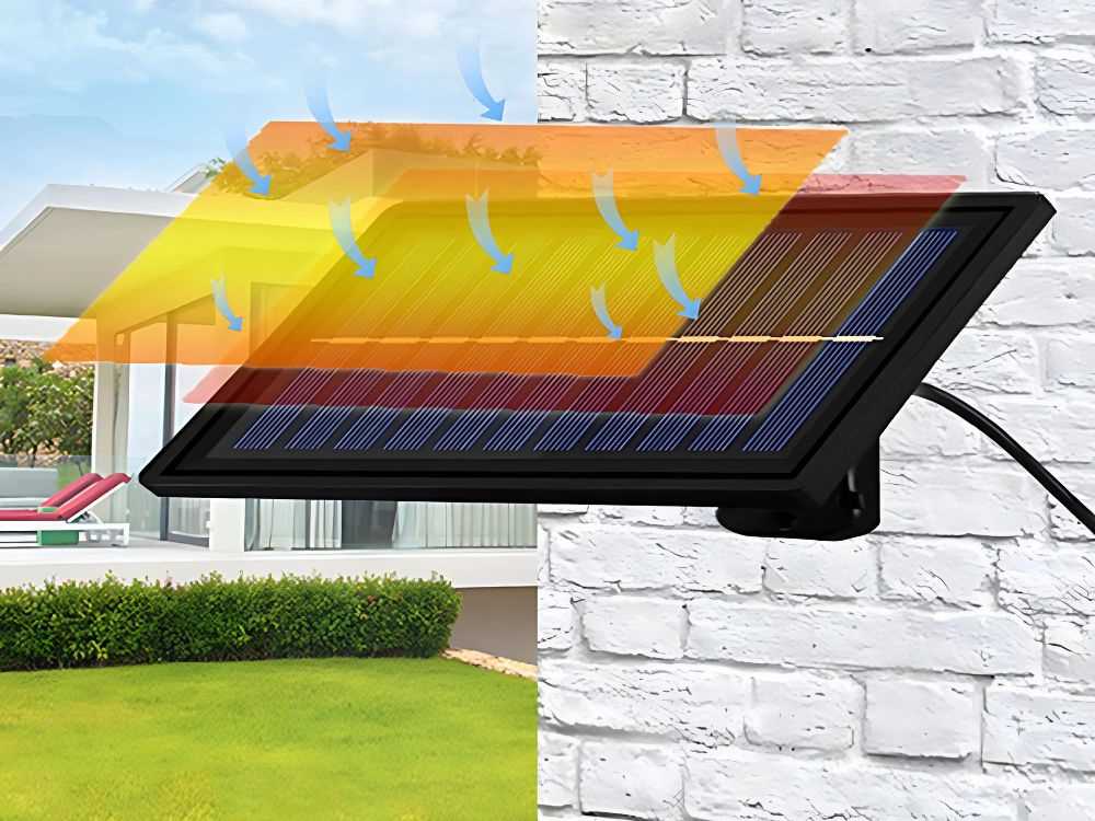 Lauko kabinama saulės lempa su LED ir nuotoliniu valdymu
