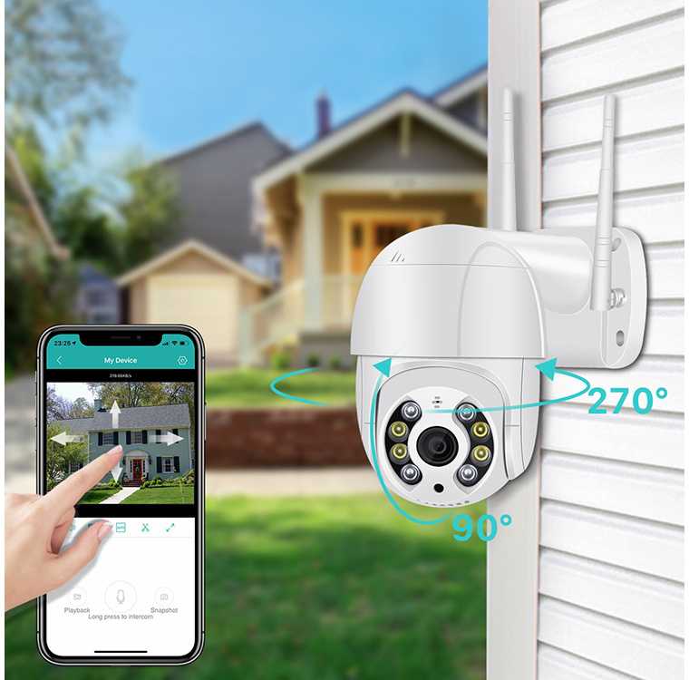 Outdoor camera ip wifi full hd zoom
