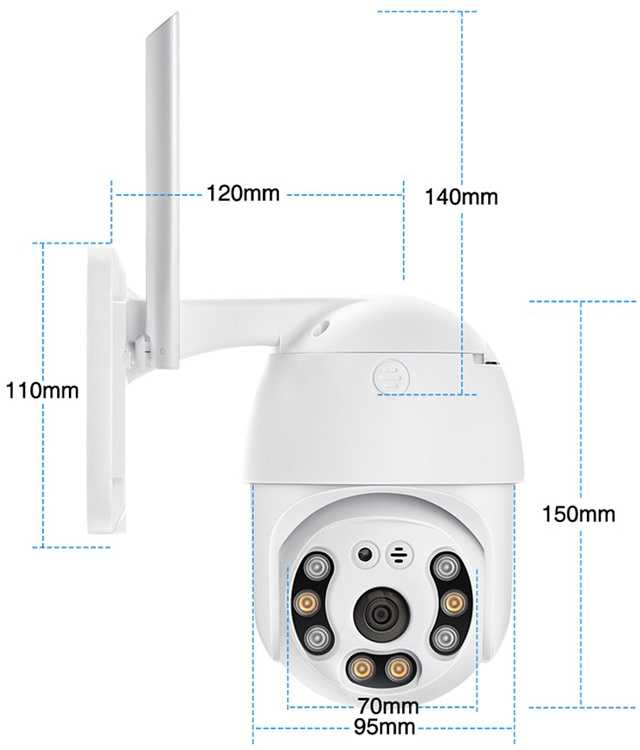 Outdoor camera ip wifi full hd zoom