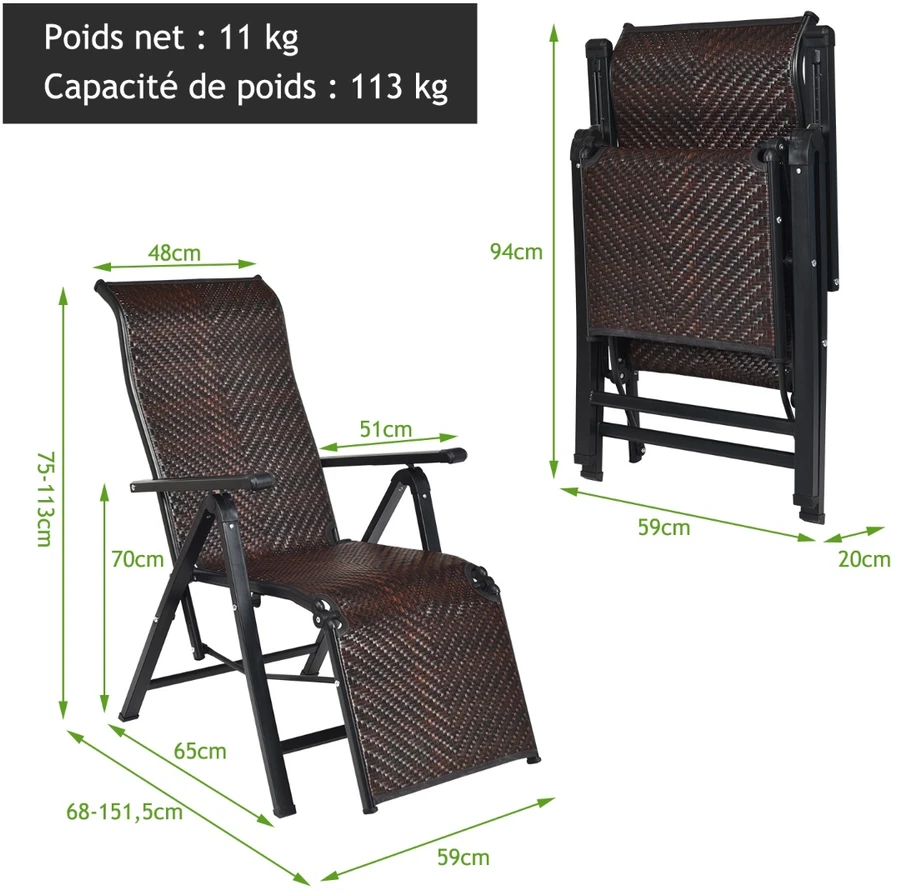 Lauko krėslas rudas 2 vnt.