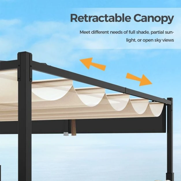 Lauko pergola 3 m x 3 m