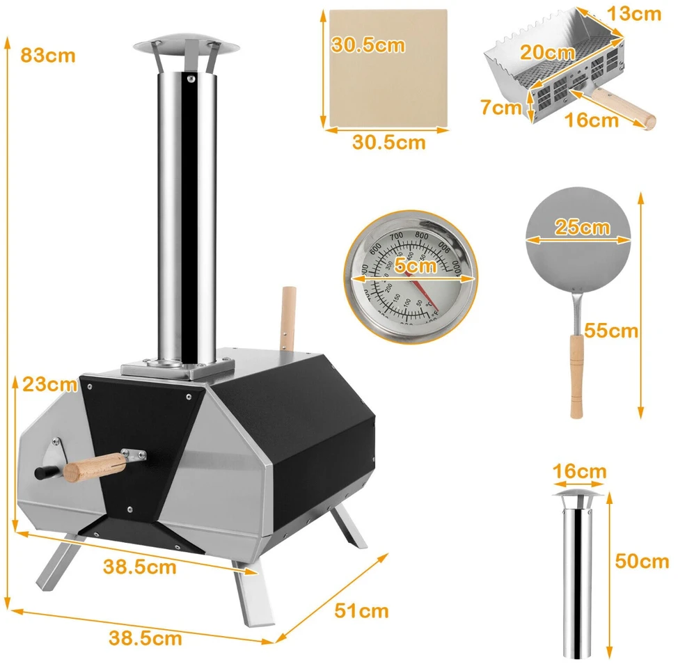 Lauko picos krosnis 30,5 cm
