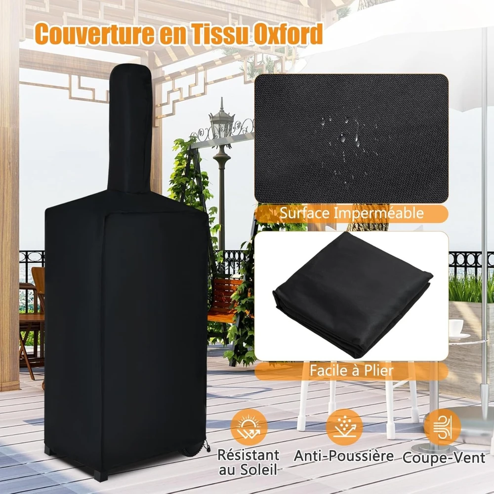 Lauko picos krosnis 59 x 46 x 162 cm