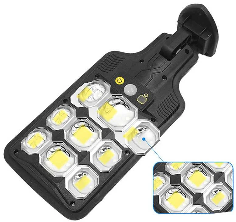 Lauko saulės šviestuvas su judesio ir šviesos jutikliais HS-8037-B