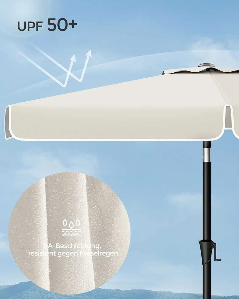 Songmics Lauko skėtis 300 x 200 cm