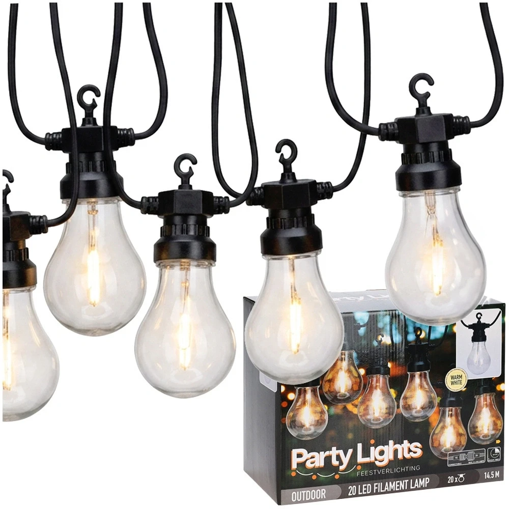 ProGarden Lauko girlianda Party Light 20 LED su laikmačiu