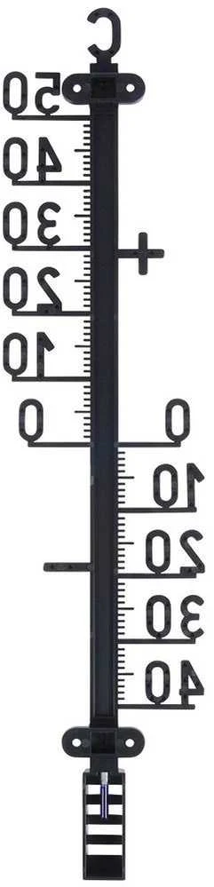 ProGarden Lauko termometras Juodas 41 cm