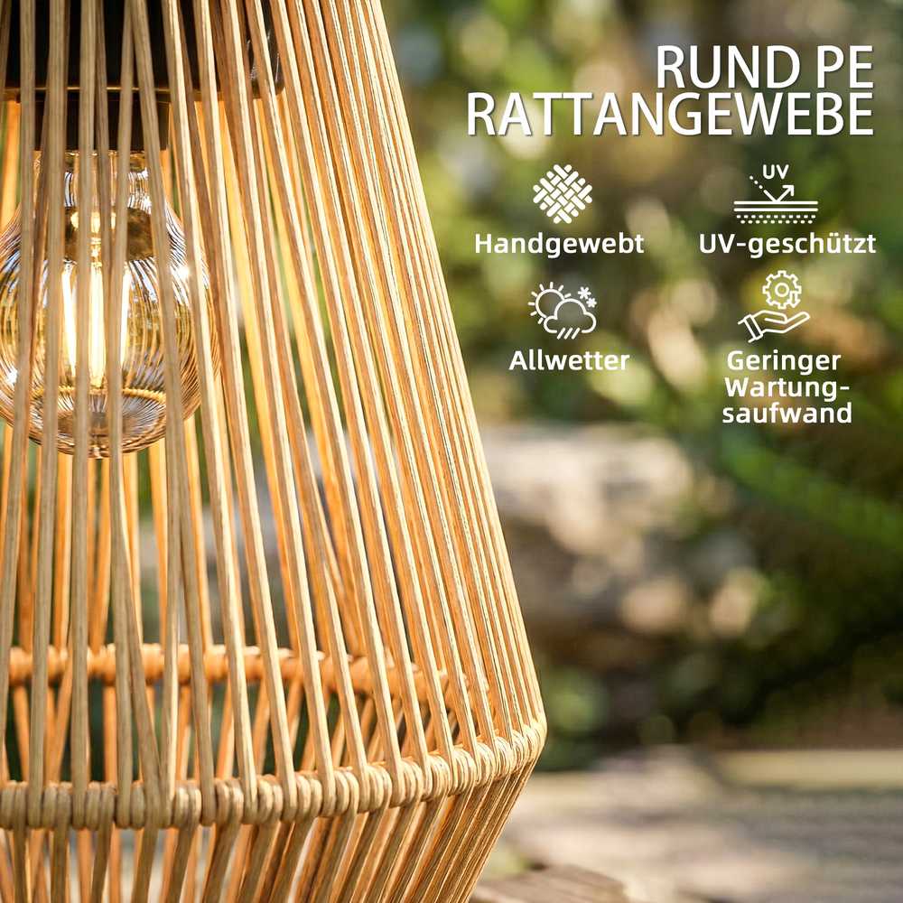 Lauko žibintai rudi 2 vnt.