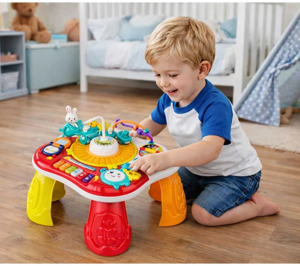 Lean Toys Lavinamasis stalas turkio spalvos