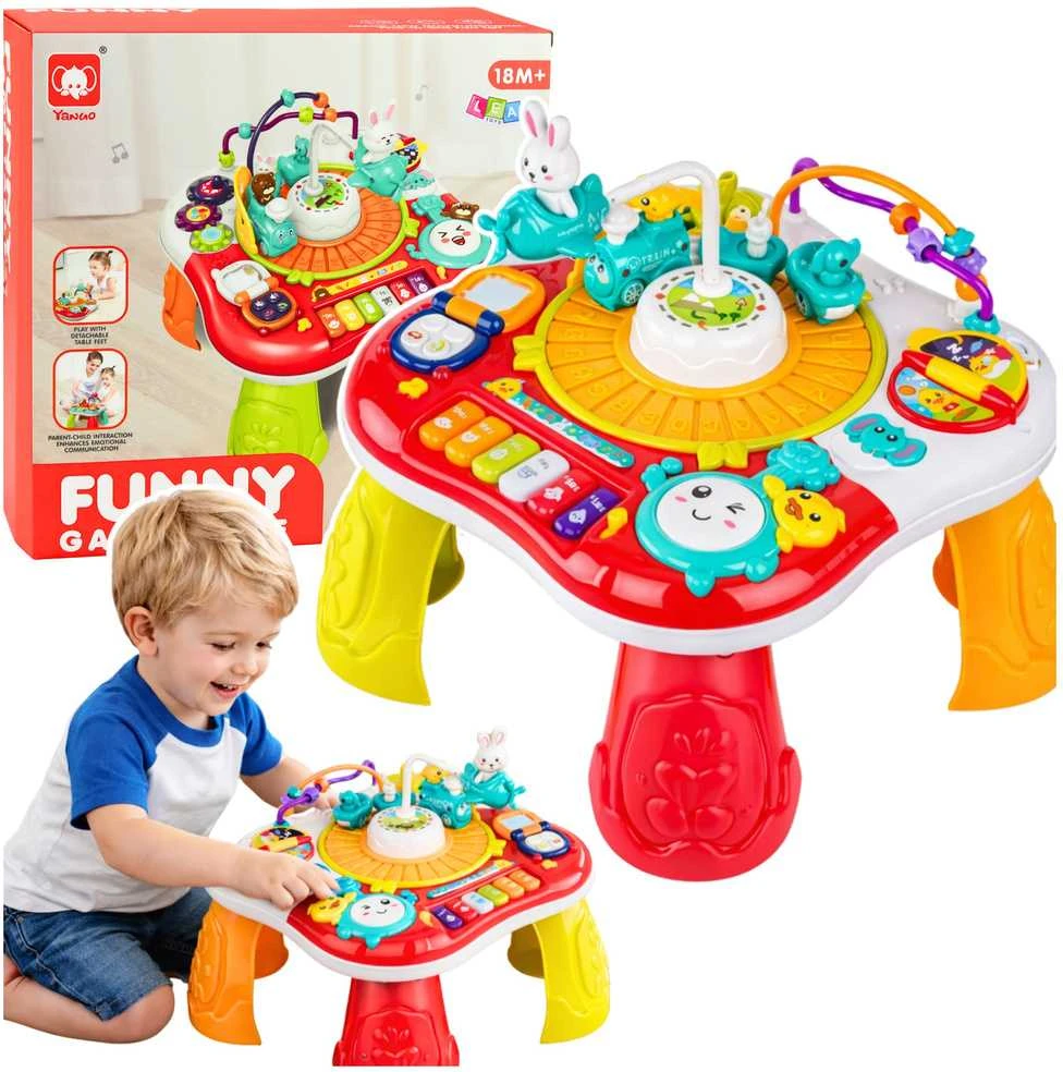 Lean Toys Lavinamasis stalas turkio spalvos