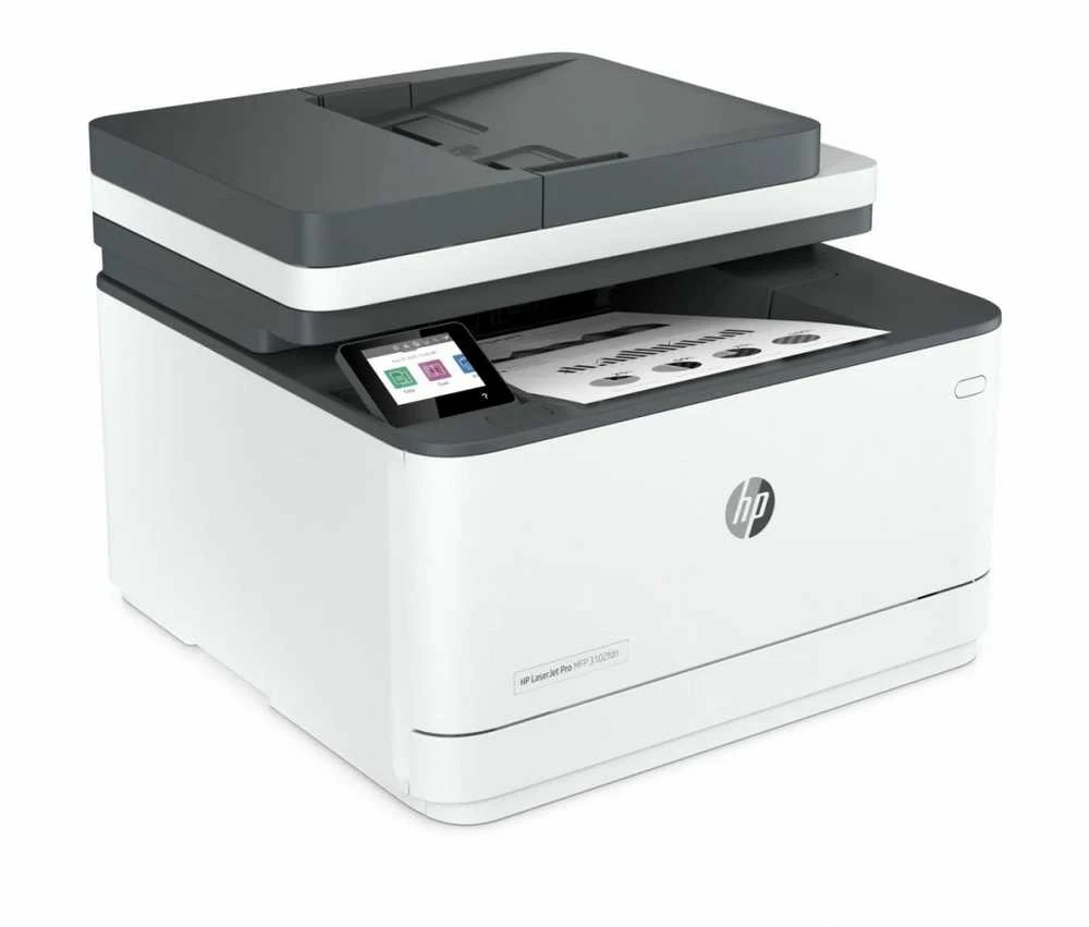 Hewlett Packard (HP) HP LaserJet Pro MFP 3102fdn AIO All-in-One Spausdintuvas - A4 Mono lazerinis, Spausdinti/Kopijuoti/Skenuoti/Faksas, Automatinis dokumentų tiektuvas, Auto-Duplex, LAN, 33ppm, 350-2500 puslapių per mėnesį M227fdn)