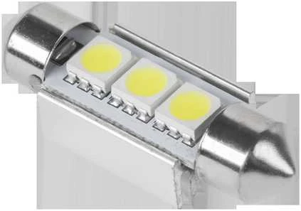 Vipow Automobilio LED lemputė SV8.5 11x36mm 3x5050 SMD