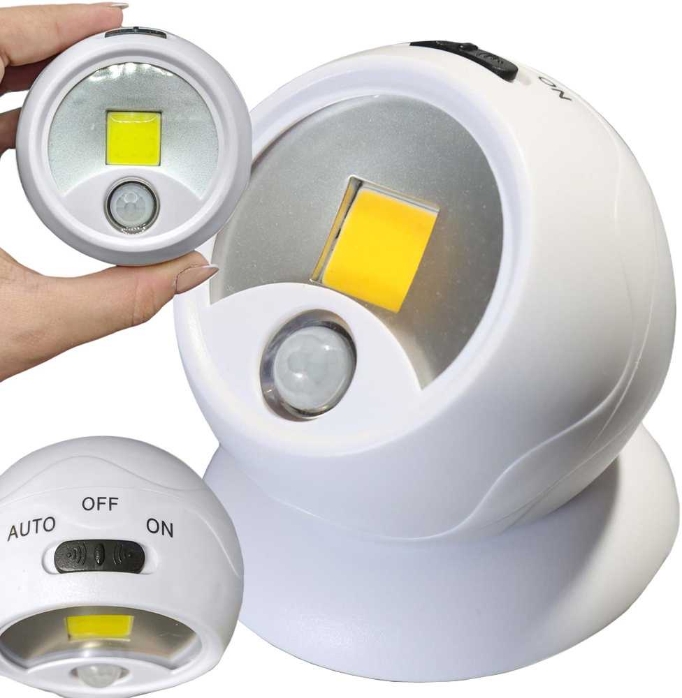 LED COB Lemputė su Judesio Jutikliu ir Magnetine Pagrindo Sistema