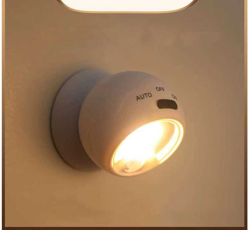 LED COB Lemputė su Judesio Jutikliu ir Magnetine Pagrindo Sistema