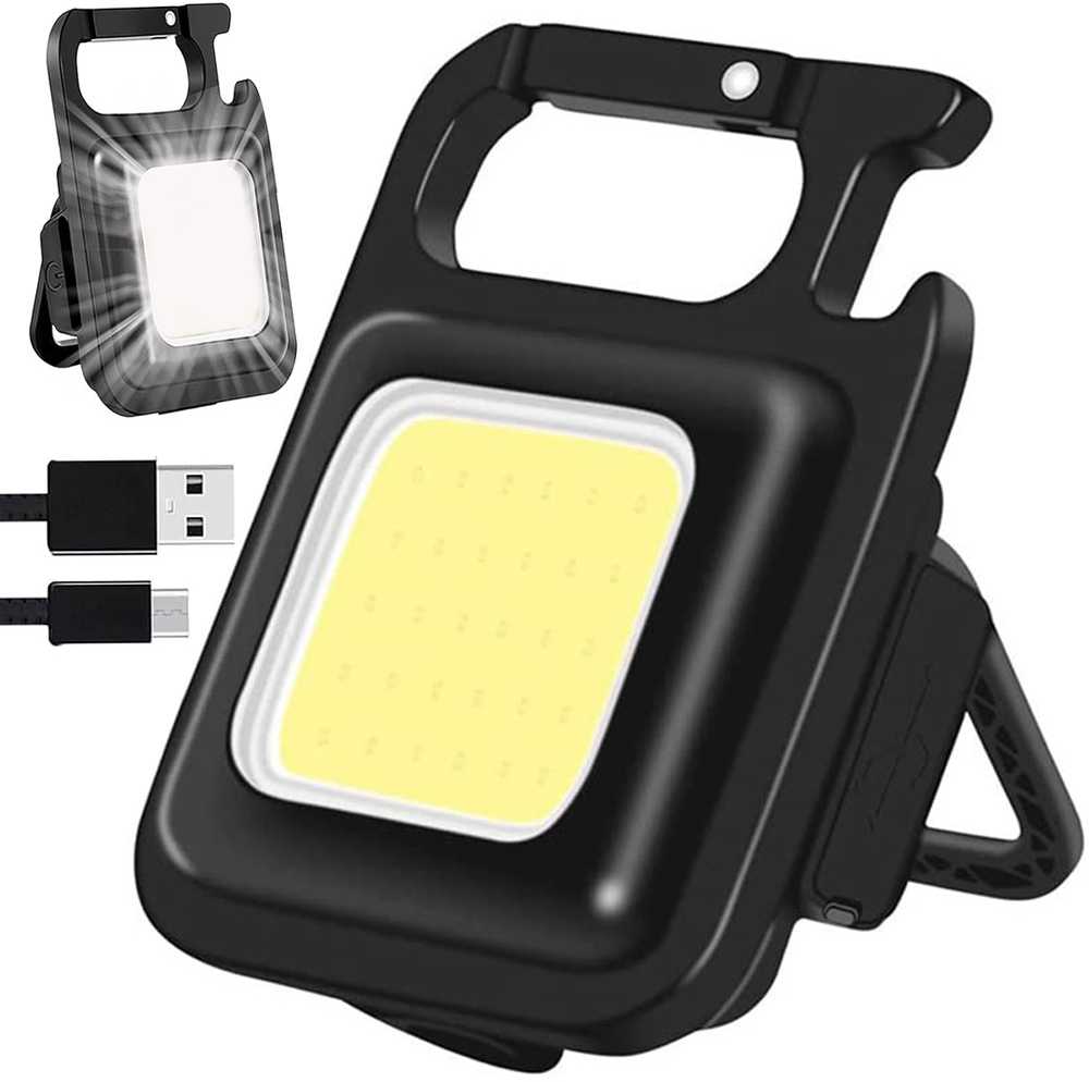 Verk Group LED COB Raktų Pakabukas su Magnetu ir USB Įkrovimu